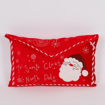 Μαξιλάρι Γράμμα Άη Βασίλη 30x50cm – Χριστουγεννιάτικο Διακοσμητικό