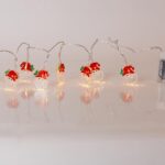 Σειρά 10 LED με Πλαστικό Άγιο Βασίλη – Θερμό Λευκό, Μπαταρίας, Χρονοδιακόπτης