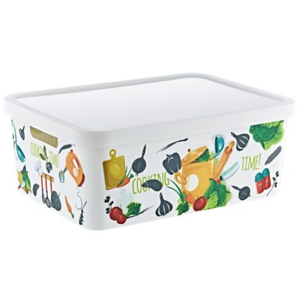 🍋 ΚΟΥΤΙ ΑΠΟΘΗΚΕΥΣΗΣ ΜΕ ΣΧΕΔΙΑ TRN-238 12L 27.7x37x14cm VIOSARP Οργάνωσε την κουζίνα σου με στυλ και πρακτικότητα με το κουτί αποθήκευσης Viosarp TRN-238! Με χωρητικότητα 12 λίτρων και όμορφα σχέδια, είναι ιδανικό για την τακτοποίηση τροφίμων, συσκευασιών, σκευών ή καθαριστικών, προσφέροντας καθαριότητα και οργάνωση στον χώρο. Η ανθεκτική πλαστική κατασκευή του εξασφαλίζει μεγάλη διάρκεια ζωής, ενώ το κομψό design ταιριάζει άψογα σε κάθε κουζίνα.