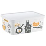 🍋 ΚΟΥΤΙ ΑΠΟΘΗΚΕΥΣΗΣ ΜΕ ΣΧΕΔΙΑ TRN-238 12L 27.7x37x14cm VIOSARP Οργάνωσε την κουζίνα σου με στυλ και πρακτικότητα με το κουτί αποθήκευσης Viosarp TRN-238! Με χωρητικότητα 12 λίτρων και όμορφα σχέδια, είναι ιδανικό για την τακτοποίηση τροφίμων, συσκευασιών, σκευών ή καθαριστικών, προσφέροντας καθαριότητα και οργάνωση στον χώρο. Η ανθεκτική πλαστική κατασκευή του εξασφαλίζει μεγάλη διάρκεια ζωής, ενώ το κομψό design ταιριάζει άψογα σε κάθε κουζίνα.