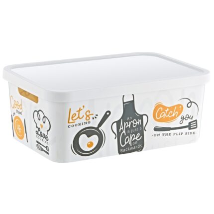 🍋 ΚΟΥΤΙ ΑΠΟΘΗΚΕΥΣΗΣ ΜΕ ΣΧΕΔΙΑ TRN-238 12L 27.7x37x14cm VIOSARP Οργάνωσε την κουζίνα σου με στυλ και πρακτικότητα με το κουτί αποθήκευσης Viosarp TRN-238! Με χωρητικότητα 12 λίτρων και όμορφα σχέδια, είναι ιδανικό για την τακτοποίηση τροφίμων, συσκευασιών, σκευών ή καθαριστικών, προσφέροντας καθαριότητα και οργάνωση στον χώρο. Η ανθεκτική πλαστική κατασκευή του εξασφαλίζει μεγάλη διάρκεια ζωής, ενώ το κομψό design ταιριάζει άψογα σε κάθε κουζίνα.