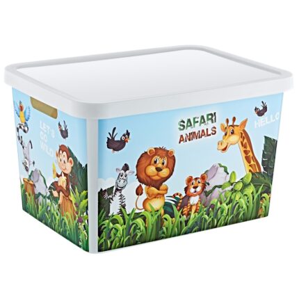 🧺 ΚΟΥΤΙ ΑΠΟΘΗΚΕΥΣΗΣ ΜΕ ΣΧΕΔΙΑ TRN-239 18L 27.7x37x22cm VIOSARP Δώσε τάξη και χαρούμενη διάθεση στο παιδικό δωμάτιο με το κουτί αποθήκευσης Viosarp TRN-239! Με χωρητικότητα 18 λίτρων, είναι ιδανικό για την οργάνωση παιχνιδιών, βιβλίων, ρούχων ή σχολικών ειδών, κρατώντας τον χώρο καθαρό και τακτοποιημένο. Το ανθεκτικό πλαστικό και τα χαρούμενα σχέδια του το καθιστούν ιδανικό για καθημερινή χρήση, ενώ το καπάκι προστατεύει το περιεχόμενο από τη σκόνη.