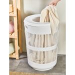 Καλάθι Απλύτων Linea, στρογγυλό 42x60cm (NoTP856). Ανθεκτικό και πρακτικό, με σύγχρονο σχεδιασμό για μπάνιο και υπνοδωμάτιο. Ιδανικό για τακτοποίηση απλύτων.