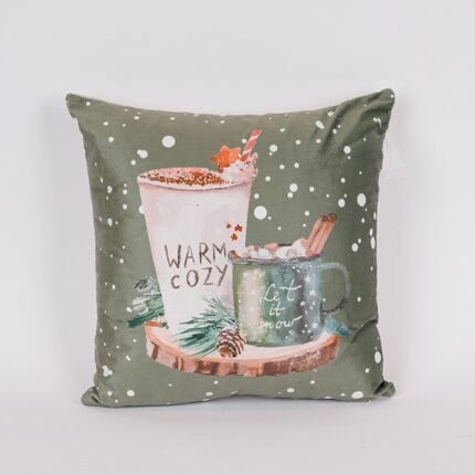 ΜΑΞΙΛΑΡΙ ΜΕ ΧΡΙΣΤΟΥΓΕΝΝΙΑΤΙΚΟ DECOR 40x40cm Χριστουγεννιάτικο μαξιλάρι 40x40cm με festive σχέδια. Ιδανικό για καναπέ, πολυθρόνα ή κρεβάτι, προσφέρει άνεση και γιορτινή διακόσμηση.