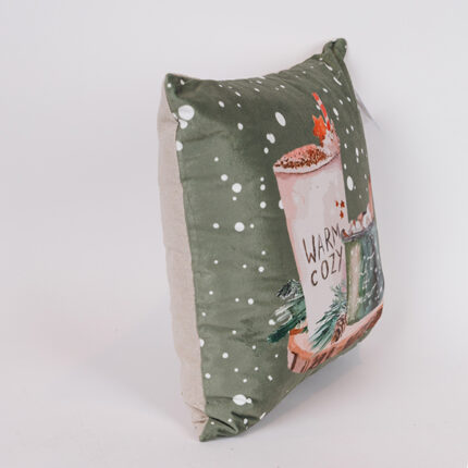 ΜΑΞΙΛΑΡΙ ΜΕ ΧΡΙΣΤΟΥΓΕΝΝΙΑΤΙΚΟ DECOR 40x40cm Χριστουγεννιάτικο μαξιλάρι 40x40cm με festive σχέδια. Ιδανικό για καναπέ, πολυθρόνα ή κρεβάτι, προσφέρει άνεση και γιορτινή διακόσμηση.