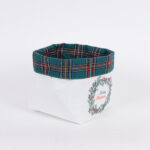 Καλαθάκι Υφασμάτινο με Στεφανάκι 18x22cm – Χριστουγεννιάτικη Διακόσμηση