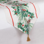 Ράνερ με Berries και Γκι 40x150cm – Χριστουγεννιάτικο Τραπεζομάντηλο