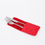 Θήκη Μαχαιροπίρουνου Κόκκινη 12x14.5cm – Χριστουγεννιάτικη Διακόσμηση Τραπεζιού - Image 4