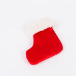 Θήκη Μαχαιροπίρουνου Κάλτσα Κόκκινη 12x14.5cm – Χριστουγεννιάτικη Διακόσμηση Τραπεζιού