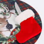 Θήκη Μαχαιροπίρουνου Κάλτσα Κόκκινη 12x14.5cm – Χριστουγεννιάτικη Διακόσμηση Τραπεζιού