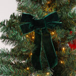 Μικροί Φιόγκοι Βελούδινοι Σμαραγδί – Σετ 3τμχ, 16x24cm - Image 2