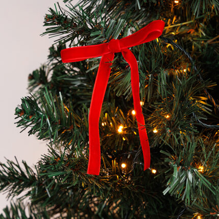 Βελούδινοι Φιόγκοι Κόκκινοι – Σετ 6τμχ, 13x19cm