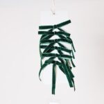 Μικροί Φιογκοί Βελούδινοι Σμαραγδί – Σετ 6 τεμαχίων, 13x19 cm