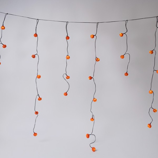 b79e800d56ea49f08c9efff46d3ece64 Βροχή LED Halloween με 50 LED & Κολοκύθες – Μπαταρίας με Χρονοδιακόπτη, Θερμό Λευκό