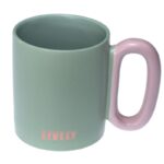 Κούπα Κεραμική Colored Handle L 8.2x9.5cm VC3007 VIOSARP (1τεμ) - Image 2