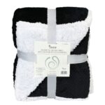 Κουβέρτα Διπλής Όψης Ζακάρ Βελούδο & Sherpa 160x220cm NoNG69125-1 - Image 4