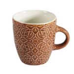 Κεραμική Κούπα Χρωματιστή Αναγλυφή M 240ml VC2987 – Ιδανική για Καφέ & Τσάι (1 τεμ) - Image 4