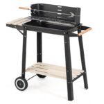 Ψησταριά BBQ 85x83 cm με Ξύλινες Λαβές και Ρόδες | 1930A9 - Image 3