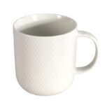 Κούπα Κεραμική Λευκή Ανάγλυφη L 340ml – VC3146 VIOSARP (1τεμ) - Image 3