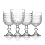 Σετ 6τμχ Ποτήρια Κρασιού Γυάλινα Διάφανα 320ml Σχέδιο Drop NoDXZD-G320 – Κομψό Design - Image 2