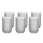 Ποτήρι Νερού Γυάλινο 460ml Διαφανές Σχέδιο DROP – Σετ 6 Τεμαχίων - Image 2