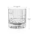 Ποτήρι Νερού Γυάλινο Διάφανο 290ml Σχέδιο Cube 8x9,1cm NoRXK-290 – Μοντέρνο Design - Image 5