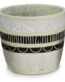 κεραμική γλάστρα λωρίδα 19cm, striped ceramic pot large, modern flower pot, διακοσμητική γλάστρα εσωτερικού χώρου, decorative ceramic pot