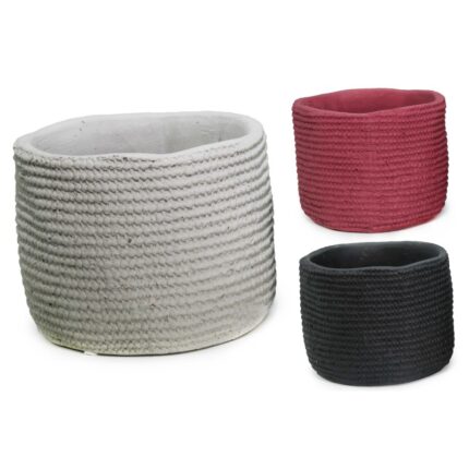 κεραμική γλάστρα knit, γλάστρα πλεκτό σχέδιο 10cm, cozy flower pot, διακοσμητική γλάστρα εσωτερικού χώρου, small ceramic pot