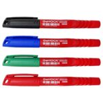 μαρκαδόρος ανεξίτηλος 1mm, permanent marker GeHOCK, μαρκαδόρος για μέταλλο και σκυρόδεμα, επαγγελματικός μαρκαδόρος, μαρκαδόρος 4 χρώματα