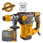 πιστολέτο 1500W SDS Plus, περιστροφικό κρουστικό 5.5J, σκαπτικό 6.5kg, επαγγελματικό πιστολέτο 32mm μπετόν, rotary hammer 1500W