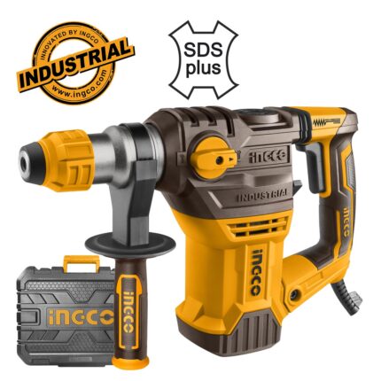 πιστολέτο 1500W SDS Plus, περιστροφικό κρουστικό 5.5J, σκαπτικό 6.5kg, επαγγελματικό πιστολέτο 32mm μπετόν, rotary hammer 1500W