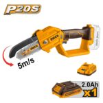 μίνι αλυσοπρίονο μπαταρίας, αλυσοπρίονο μπαταρίας 20V, mini chainsaw INGCO, αλυσοπρίονο κλαδέματος μπαταρίας, μικρό αλυσοπρίονο κήπου, αλυσοπρίονο 5 ιντσών, αλυσοπρίονο για κλαδιά, αλυσοπρίονο μπαταρίας με φορτιστή, εργαλείο κλαδέματος δέντρων, αλυσοπρίονο χειρός μπαταρίας.