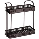 εταζέρα μπάνιου μεταλλική, ράφι μπάνιου 2 θέσεων, εταζέρα τοίχου, μεταλλικό ράφι μπάνιου, shelf bathroom metal, εταζέρα κουζίνας, οργάνωση μπάνιου, ράφι αποθήκευσης, αξεσουάρ μπάνιου, εταζέρα VIOSARP.