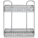 εταζέρα μπάνιου μεταλλική, ράφι μπάνιου 2 θέσεων, εταζέρα τοίχου, μεταλλικό ράφι μπάνιου, shelf bathroom metal, εταζέρα κουζίνας, οργάνωση μπάνιου, ράφι αποθήκευσης, αξεσουάρ μπάνιου, εταζέρα VIOSARP.