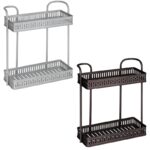 εταζέρα μπάνιου μεταλλική, ράφι μπάνιου 2 θέσεων, εταζέρα τοίχου, μεταλλικό ράφι μπάνιου, shelf bathroom metal, εταζέρα κουζίνας, οργάνωση μπάνιου, ράφι αποθήκευσης, αξεσουάρ μπάνιου, εταζέρα VIOSARP.