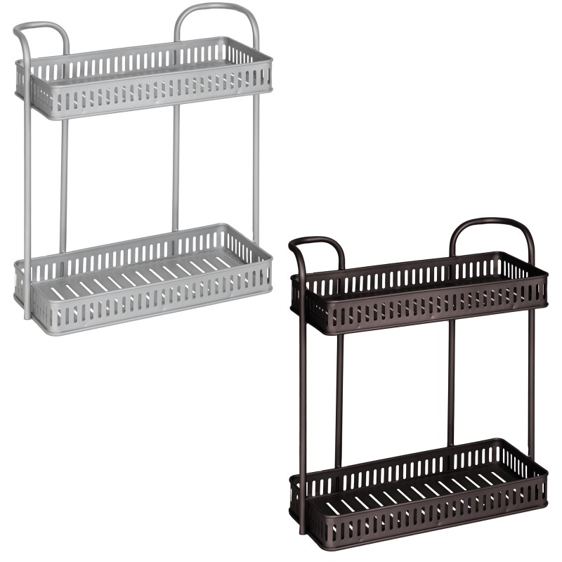 5206753042808_3 εταζέρα μπάνιου μεταλλική, ράφι μπάνιου 2 θέσεων, εταζέρα τοίχου, μεταλλικό ράφι μπάνιου, shelf bathroom metal, εταζέρα κουζίνας, οργάνωση μπάνιου, ράφι αποθήκευσης, αξεσουάρ μπάνιου, εταζέρα VIOSARP.