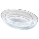 πυρίμαχο σκεύος γυάλινο, ταψί πυρίμαχο σετ, οβάλ ταψί φούρνου, γυάλινο ταψί VIOSARP, πυρίμαχο ταψί 2 τεμαχίων, ταψί για λαζάνια, ταψί φούρνου γυάλινο, σκεύος ψησίματος, oven dish set, πυρίμαχο οβάλ.