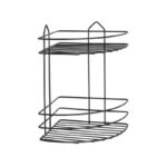 εταζέρα μπάνιου γωνιακή μαύρη, μεταλλική εταζέρα 2 θέσεων, ράφι γωνιακό μπάνιου, black corner shelf, εταζέρα τοίχου μπάνιου, μεταλλικό ράφι μπάνιου, αξεσουάρ μπάνιου, εταζέρα κουζίνας, οργάνωση μπάνιου, VIOSARP εταζέρα.