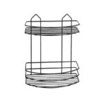 εταζέρα μπάνιου μαύρη, μεταλλική εταζέρα 2 θέσεων, ράφι μπάνιου ίσιο, black bathroom shelf, εταζέρα τοίχου, μεταλλικό ράφι μπάνιου, αξεσουάρ μπάνιου, οργάνωση μπάνιου, εταζέρα κουζίνας, VIOSARP.