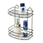 εταζέρα μπάνιου μαύρη, μεταλλική εταζέρα 2 θέσεων, ράφι μπάνιου ίσιο, black bathroom shelf, εταζέρα τοίχου, μεταλλικό ράφι μπάνιου, αξεσουάρ μπάνιου, οργάνωση μπάνιου, εταζέρα κουζίνας, VIOSARP.