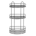 εταζέρα μπάνιου μαύρη, μεταλλική εταζέρα 3 θέσεων, ράφι μπάνιου ίσιο, black bathroom shelf, εταζέρα τοίχου, μεταλλικό ράφι μπάνιου, οργάνωση μπάνιου, αξεσουάρ μπάνιου, εταζέρα κουζίνας, VIOSARP.