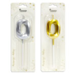 κερί γενεθλίων 0, κερί τούρτας αριθμός, birthday candle 0, κερί gold silver, κερί πάρτι, διακόσμηση τούρτας, κεράκι γενεθλίων αριθμός, αξεσουάρ πάρτι, κερί επετείου, διακοσμητικό τούρτας.