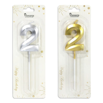 κερί γενεθλίων 2, κερί τούρτας αριθμός, birthday candle 2, κερί gold silver, κερί πάρτι, διακόσμηση τούρτας, κεράκι γενεθλίων αριθμός, αξεσουάρ πάρτι, κερί επετείου, διακοσμητικό τούρτας.