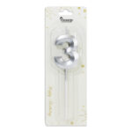 κερί γενεθλίων 3, κερί τούρτας αριθμός, birthday candle 3, κερί gold silver, κερί πάρτι, διακόσμηση τούρτας, κεράκι γενεθλίων αριθμός, αξεσουάρ πάρτι, κερί επετείου, διακοσμητικό τούρτας.