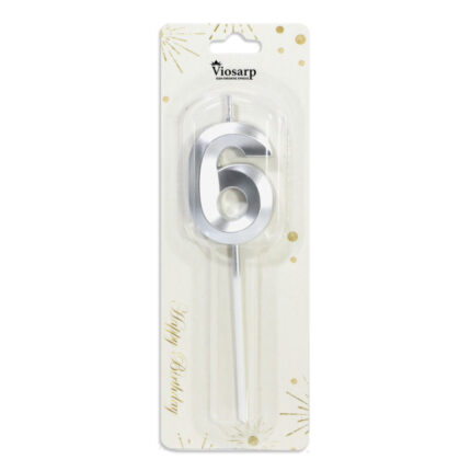 κερί γενεθλίων 6, κερί τούρτας αριθμός, birthday candle 6, κερί gold silver, κερί πάρτι, διακόσμηση τούρτας, κεράκι γενεθλίων αριθμός, αξεσουάρ πάρτι, κερί επετείου, διακοσμητικό τούρτας.