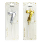 κερί γενεθλίων 7, κερί τούρτας αριθμός, birthday candle 7, κερί gold silver, κερί πάρτι, διακόσμηση τούρτας, κεράκι γενεθλίων αριθμός, αξεσουάρ πάρτι, κερί επετείου, διακοσμητικό τούρτας.