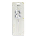 Κερί Γενεθλίων Gold & Silver Νο8 VC090-8 - Image 2