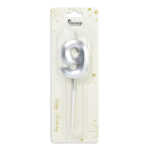 κερί γενεθλίων 9, κερί τούρτας αριθμός, birthday candle 9, κερί gold silver, κερί πάρτι, διακόσμηση τούρτας, κεράκι γενεθλίων αριθμός, αξεσουάρ πάρτι, κερί επετείου, διακοσμητικό τούρτας.