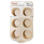 φόρμα σιλικόνης 6 θέσεων, φόρμα για muffins, φόρμα cupcakes αντικολλητική, φόρμα ψησίματος σιλικόνης, silicone baking mold, φόρμα κεκάκια, αξεσουάρ ζαχαροπλαστικής, φόρμα κουζίνας σιλικόνης, αντικολλητική φόρμα muffins, φόρμα για γλυκά.