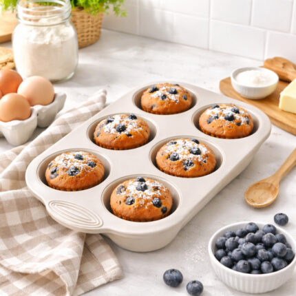 φόρμα σιλικόνης 6 θέσεων, φόρμα για muffins, φόρμα cupcakes αντικολλητική, φόρμα ψησίματος σιλικόνης, silicone baking mold, φόρμα κεκάκια, αξεσουάρ ζαχαροπλαστικής, φόρμα κουζίνας σιλικόνης, αντικολλητική φόρμα muffins, φόρμα για γλυκά.